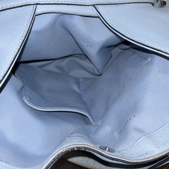 Coach Light Blue Leather Shoulder Bag - Picture 9 of 16